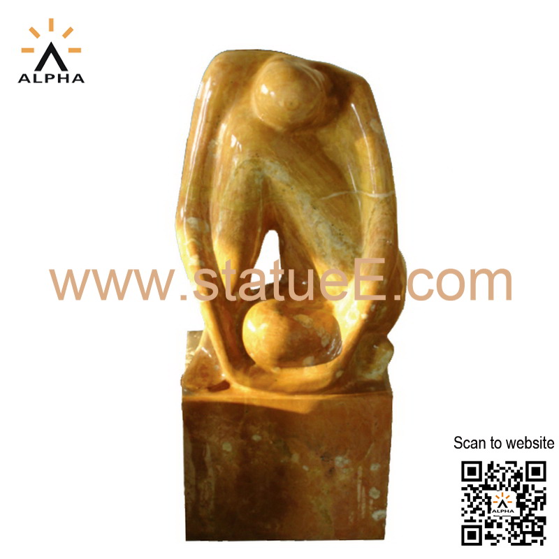 Abstract marble sculpture